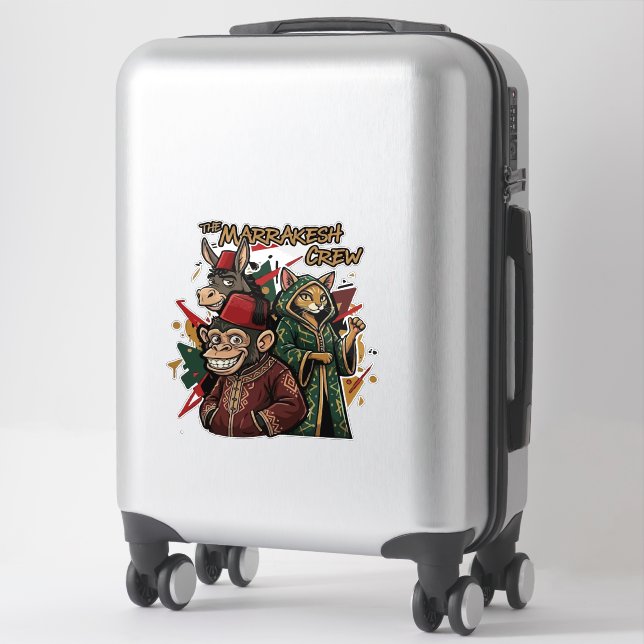 Funny Marrakesh Crew Morocco Souvenir Cartoon  (Suitcase)