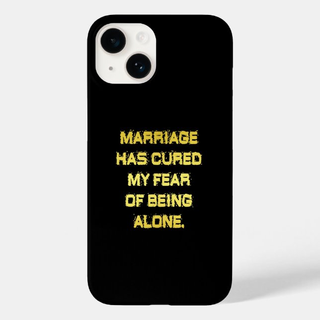 Funny Marriage and Fear Joke Case-Mate iPhone Case (Back)