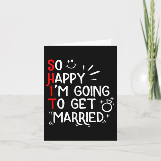 Funny Marriage Gift Hilarious Groom Bride Wedding  Card (Front)