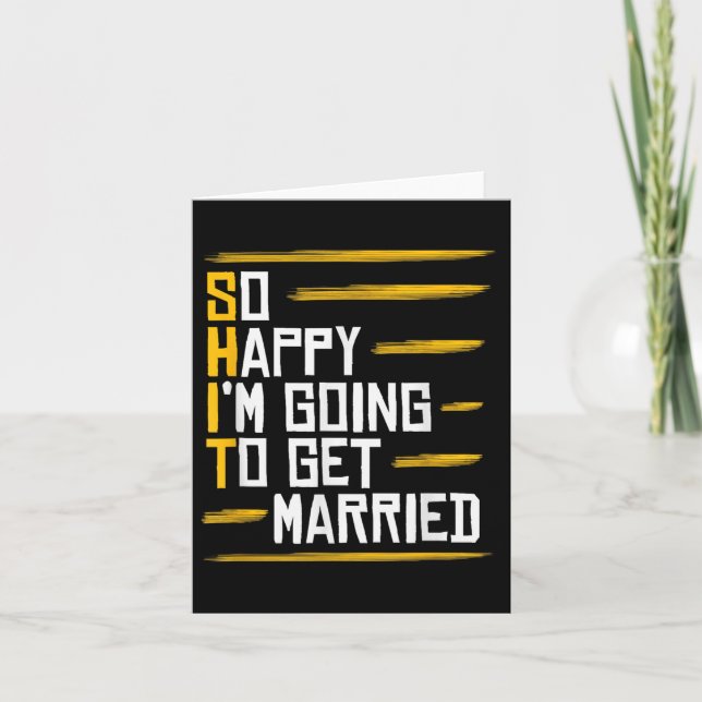 Funny Marriage Gift Hilarious Groom Bride Wedding  Card (Front)