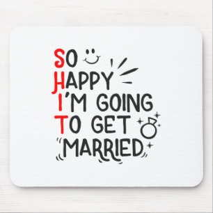 Funny Marriage Gift Hilarious Groom Bride Wedding  Mouse Pad