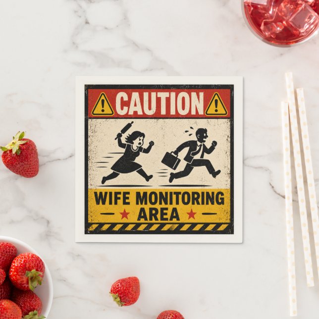 Funny Marriage Humour Napkin (Insitu)