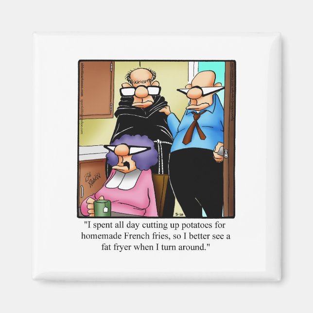 Funny Marriage Humour Refrigerator Magnet (Front)