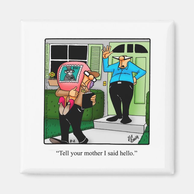 Funny Marriage Humour Refrigerator Magnet (Front)