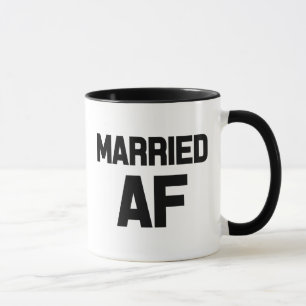 Funny Married AF coffee mug