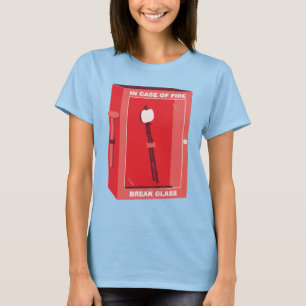 Funny Marshmallow Cartoon - In Case Of Fire T-Shirt