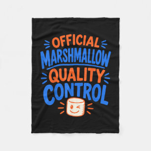 Funny marshmallow fleece blanket