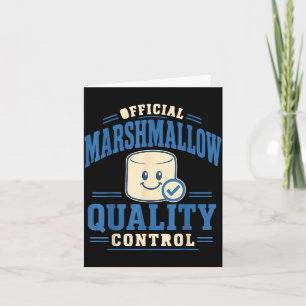 Funny marshmallow lover card