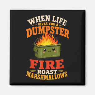 Funny marshmallow magnet