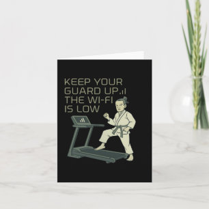 Funny Martial Arts Boxing Keep Your Guard Up Wi-fi Card