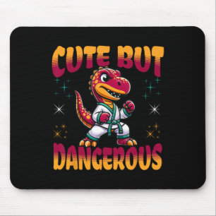 Funny Martial Arts Karate Taekwondo Dinosaur Anima Mouse Pad
