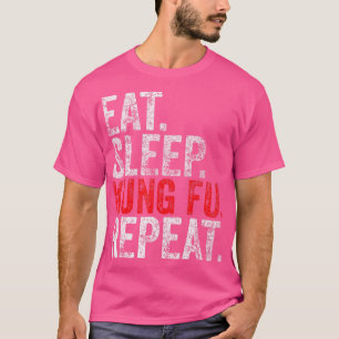 Funny Martial Ninja Costume Gift Eat Sleep Kung Fu T-Shirt