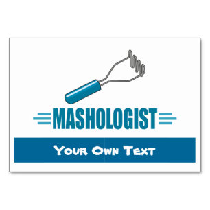 Funny Mashed Potato Table Number