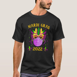 Funny Mask And Face Mask Awesome Mardi Gras Outfit T-Shirt