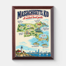 Funny Massachusetts Map Poster | Wicked Local