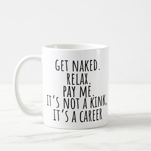 Funny Massage Therapy Coffee Mug (Left)