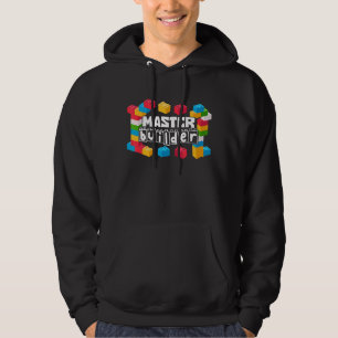 Funny Master Builder Building Blocks Gift Men Wome Hoodie