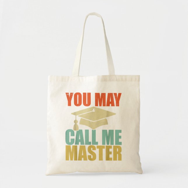 Funny Masters Degree Designs For Men Women MBA Edu Tote Bag (Front)