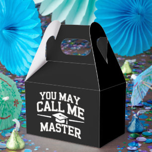 Funny Masters Degree MBA Education Graduation Favour Box