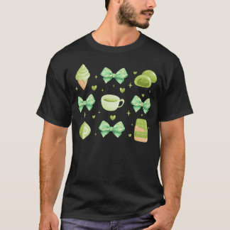Funny Matcha Tea Drinkers For Green Coquette Lover T-Shirt