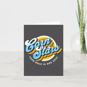 Funny Matching Cornhole Uniforms Corn Stars Cornst Card