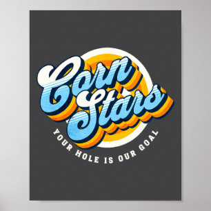 Funny Matching Cornhole Uniforms Corn Stars Cornst Poster