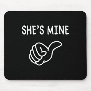 Funny Matching Couple Romantic Love Valentine Humo Mouse Pad