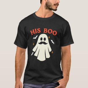 Funny Matching Couples Pajama His Her Boo Hallowee T-Shirt