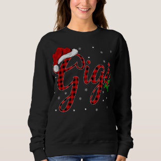 Funny Matching Family Buffalo Plaid Gigi Christmas Sweatshirt