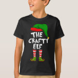 Funny Matching Family Christmas The Crafty Elf T-Shirt<br><div class="desc">Funny Matching Family Christmas The Crafty Elf</div>