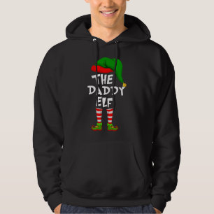 Funny Matching Family Christmas The Daddy Elf Hoodie