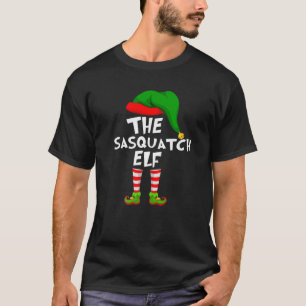 Funny Matching Family Christmas The Sasquatch Elf T-Shirt