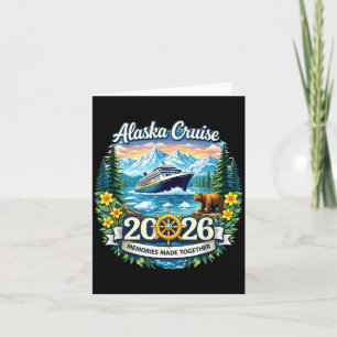 Funny Matching Family Friends and Group Alaska Card