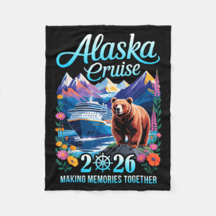 Funny matching family friends and group alaska fleece blanket