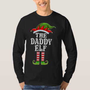 Funny Matching Family The Daddy Elf Christmas Cost T-Shirt
