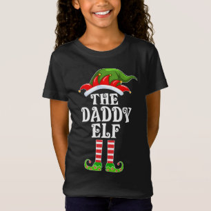 Funny Matching Family The Daddy Elf Christmas Cost T-Shirt