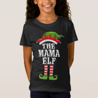 Funny Matching Family The Mama Elf Christmas Costu