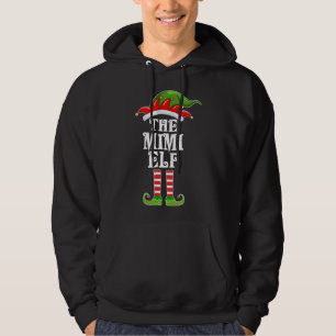 Funny Matching Family The Mimi Elf Christmas Costu Hoodie