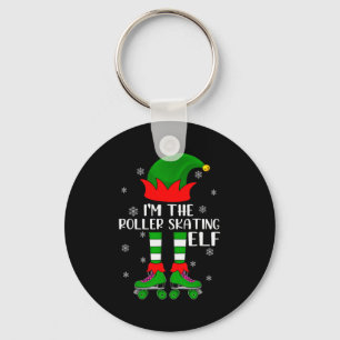 Funny Matching Group The Roller Skating Elf Christ Key Ring