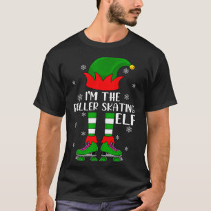 Funny Matching Group The Roller Skating Elf Christ T-Shirt