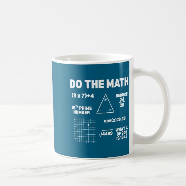 Funny Math 67 Meme Six Seven Coffee Mug (Right)