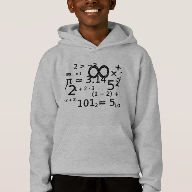 funny math algebra wiz men's hoodie kid's hoodie (Front)