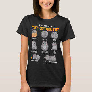 Funny Math Cat Back To School Math Teacher T-Shirt