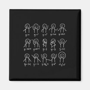 Funny Math Dances Happy Face Sketch Algebra Humour Magnet