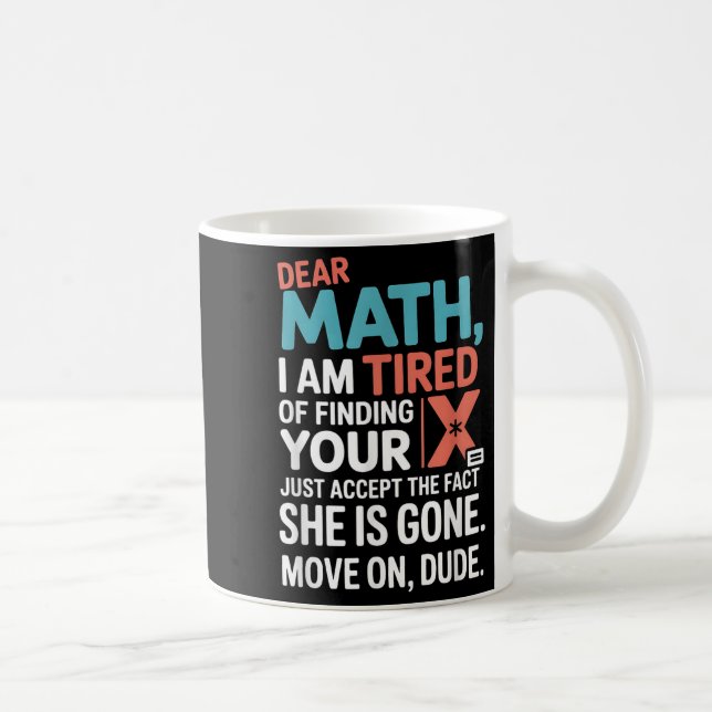 Funny Math Design For Boys Girls Math Teachers Men Coffee Mug (Right)