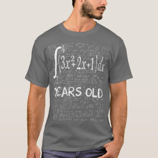 Funny math geek 45 years old 45th birthday integra T-Shirt