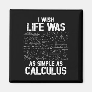 Funny Math Humor, Calculus Joke, I Wish Life Was A Magnet