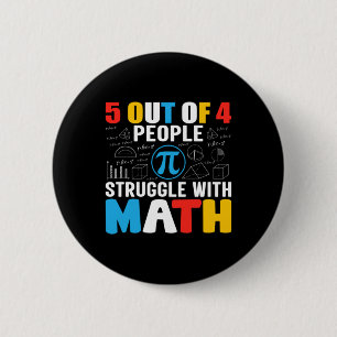 Funny Math Humour 6 Cm Round Badge