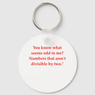 funny math joke key ring
