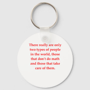 funny math joke key ring